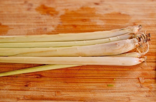 Lemongrass on cutting board, thewoksoflife.com