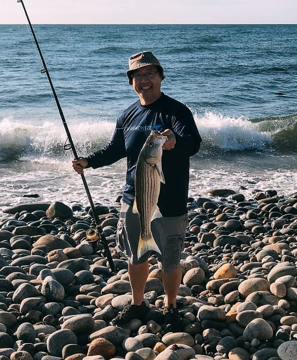 Dad with a Sea Bass, thewoksoflife.com