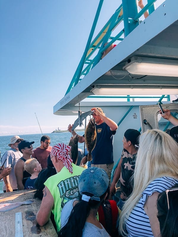 Party boat weighing, thewoksoflife.com