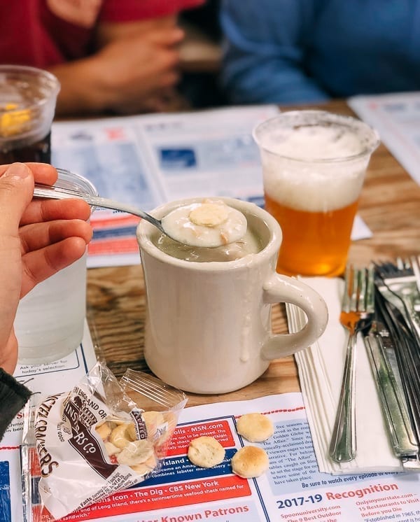 Cup of New England Clam Chowder, thewoksoflife.com