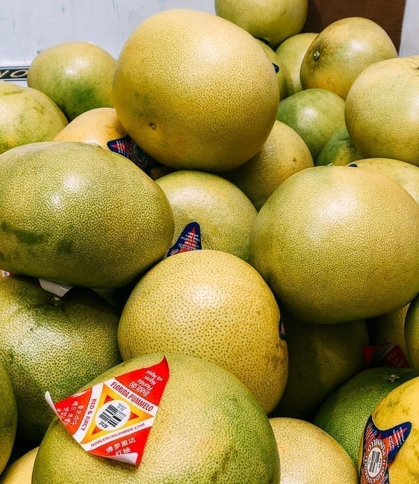 pile of pomelos, thewoksoflife.com