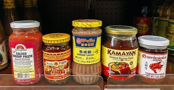 Shrimp paste on store shelf, thewoksoflife.com