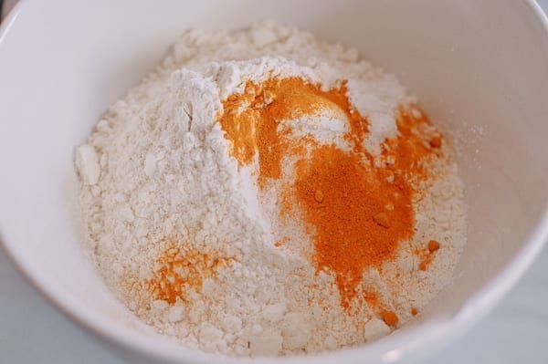 Yellow cake dry ingredients, thewoksoflife.com