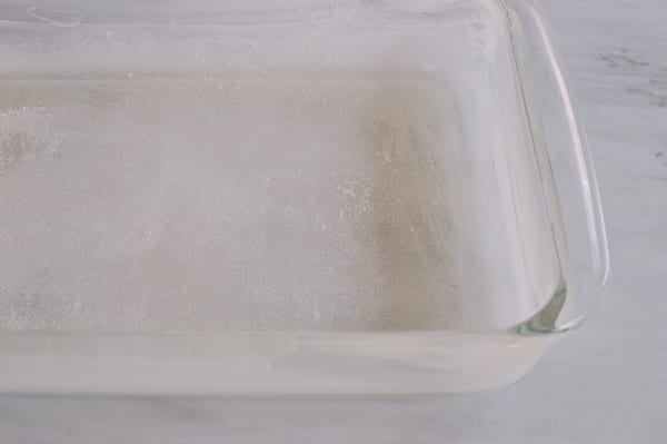 greased and floured 13x9 inch pan, thewoksoflife.com