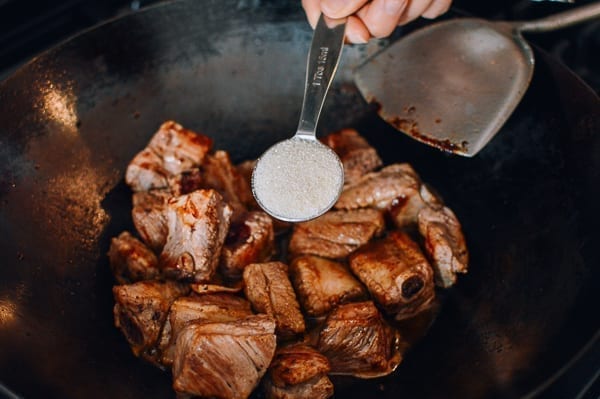Adding sugar to ribs, thewoksoflife.com
