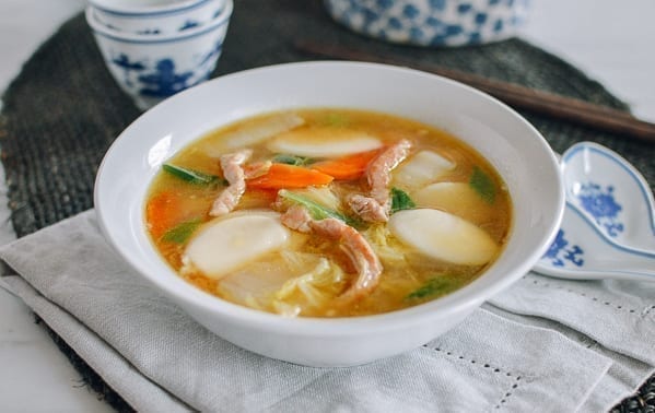 Bowl of Chinese Rice Cake Soup, thewoksoflife.com