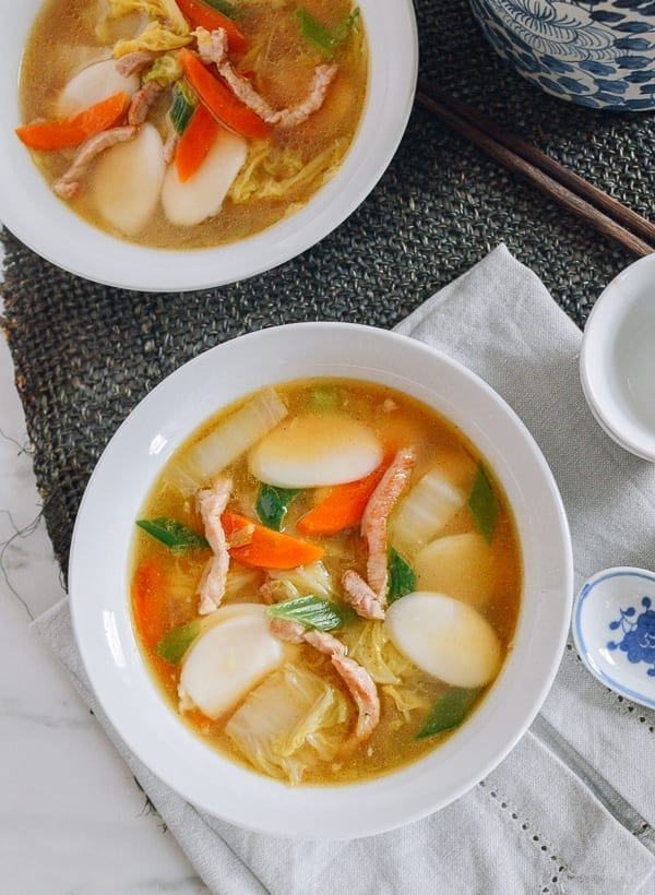 Chinese Rice Cake Soup, thewoksoflife.com