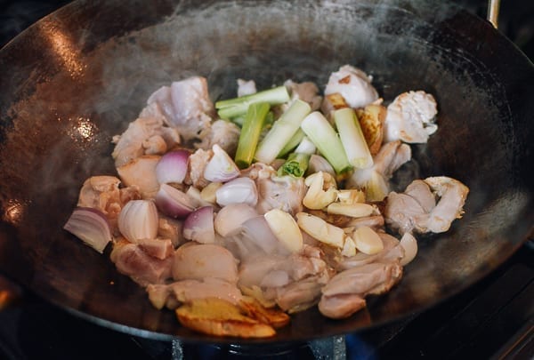 Chicken, shallots, garlic, and ginger, thewoksoflife.com