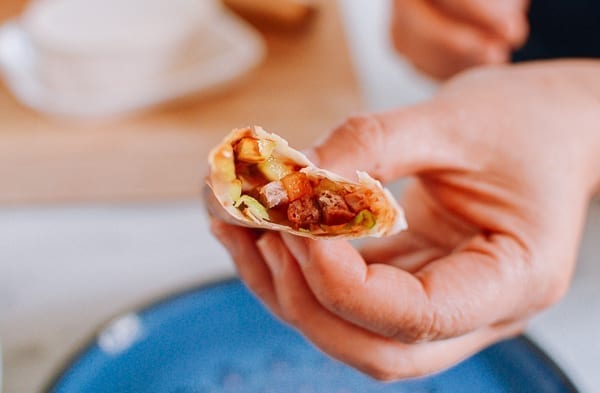 Mandarin pancake roll, thewoksoflife.com