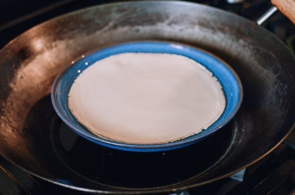 Steaming stack of mandarin pancakes, thewoksoflife.com