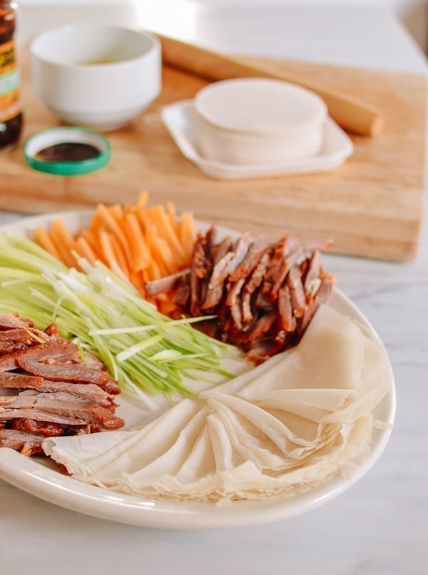 Easy Mandarin Pancakes made with dumpling wrappers, thewoksoflife.com