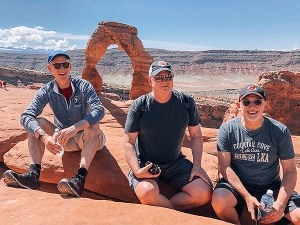 Arches National Park - delicate arch group photo by thewoksoflife.com