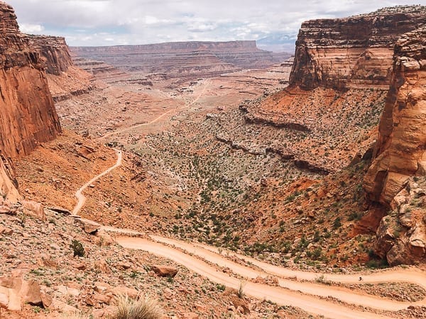 Schafer trail on White Rim trail Moab Utah by thewoksoflife.com