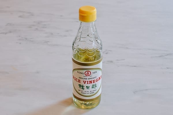Bottle of rice vinegar, thewoksoflife.com