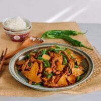 Chinese Homestyle Tofu Sheet Stir-fry, thewoksoflife.com
