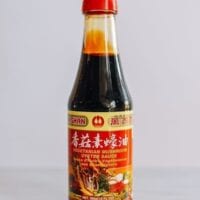 Bottle of wan ja shan vegetarian oyster sauce, thewoksoflife.com