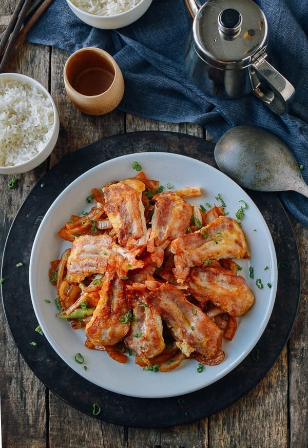 Butterfly shrimp with bacon, thewoksoflife.com