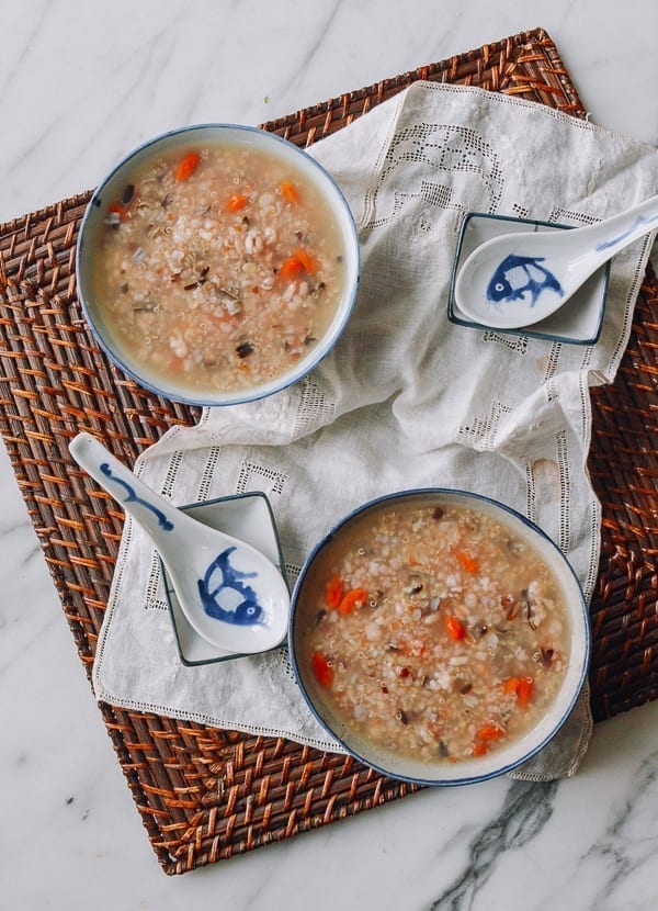 Multigrain congee, thewoksoflife.com