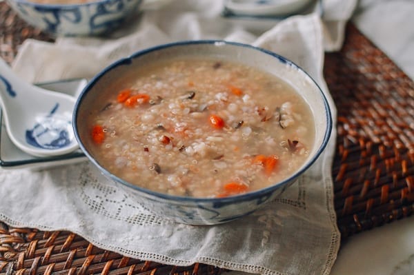 Chinese Multigrain Porridge, thewoksoflife.com