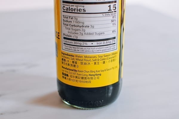 double black soy sauce ingredients label, thewoksoflife.com