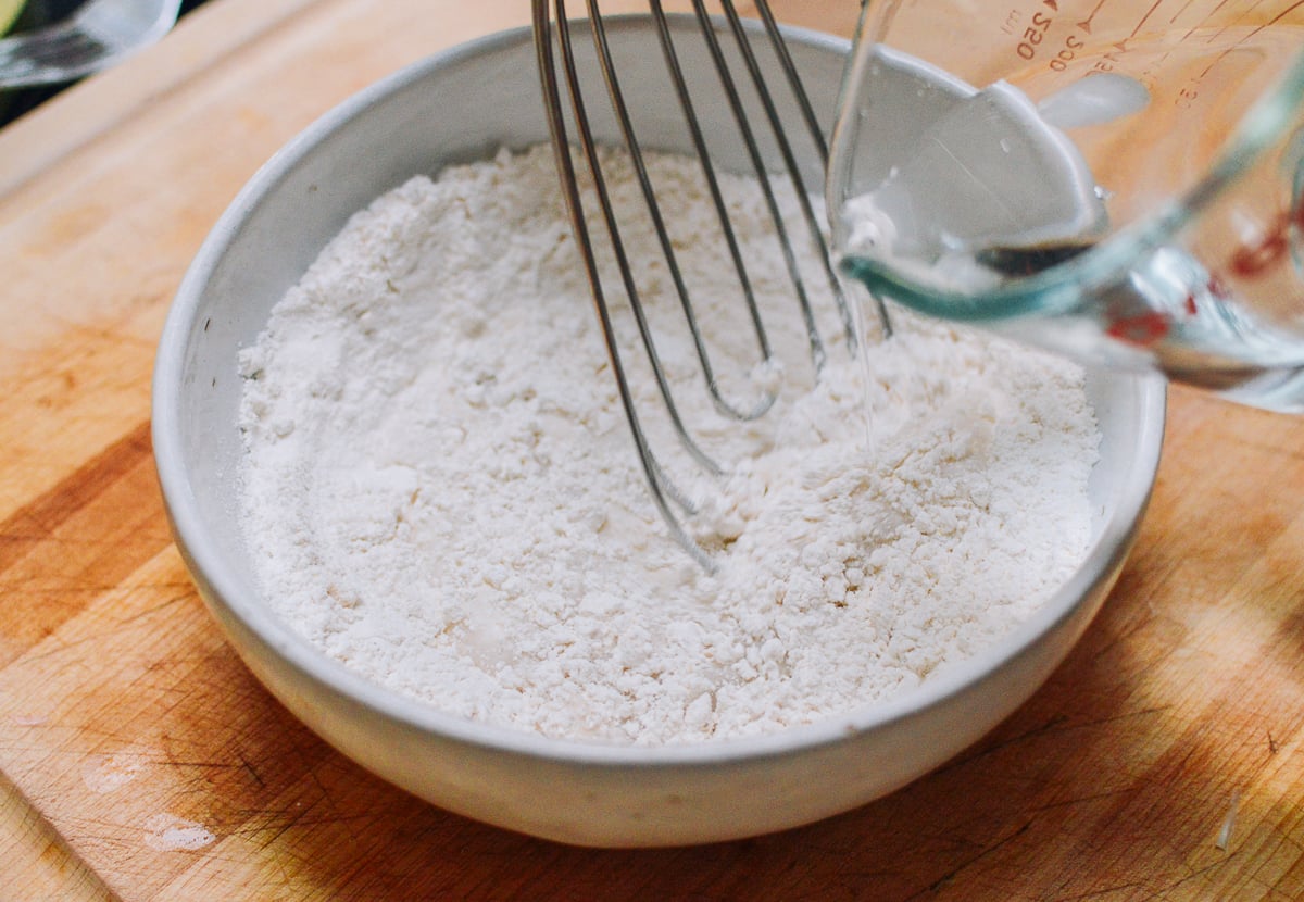 Mixing the batter, thewoksoflife.com