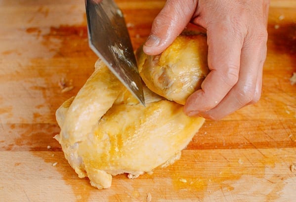 Removing thigh and drumstick, thewoksoflife.com