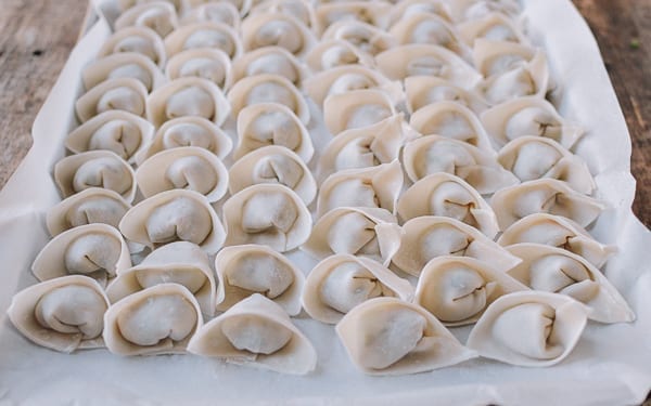 Folded Wontons, thewoksoflife.com