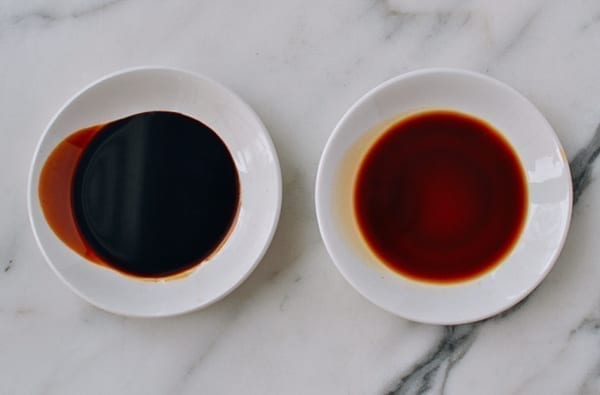 Chinese dark soy sauce vs. light soy sauce, thewoksoflife.com