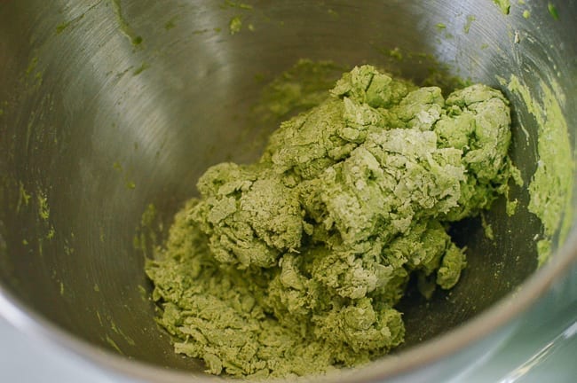 Spinach noodle dough, thewoksoflife.com