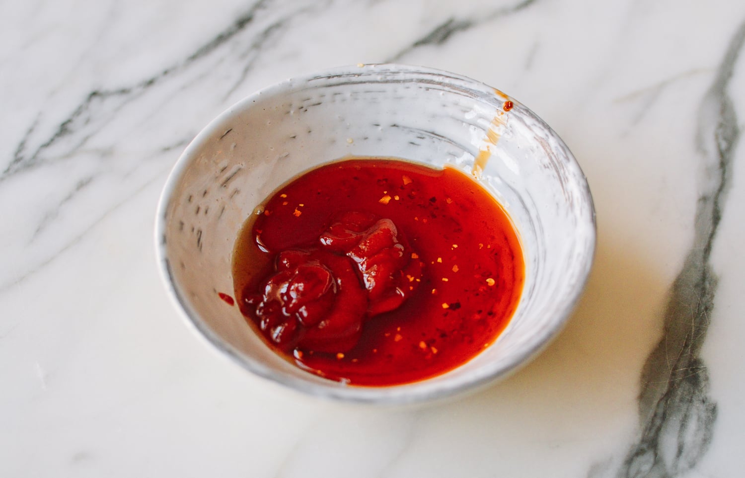 Honey, Sriracha, and Chili Oil MIxture, thewoksoflife.com