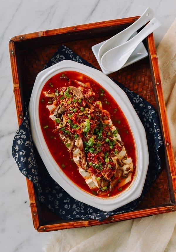 Spicy Steamed Tofu, thewoksoflife.com