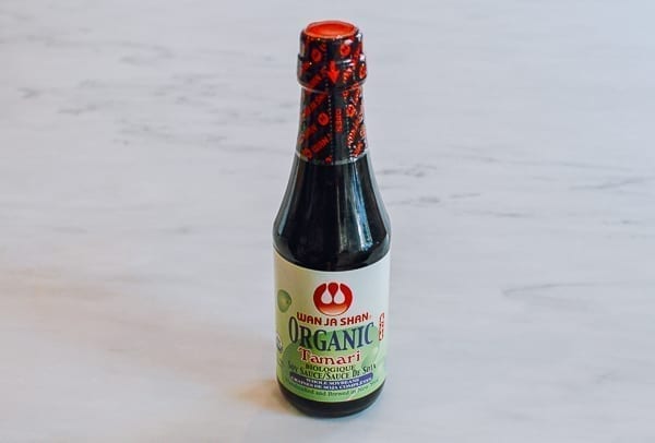 Bottle of Tamari, thewoksoflife.com