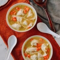 Chicken Noodle Wonton Soup, thewoksoflife.com