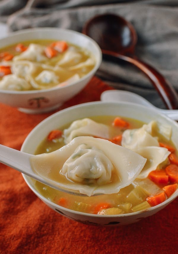 Chicken Noodle Wonton Soup, thewoksoflife.com