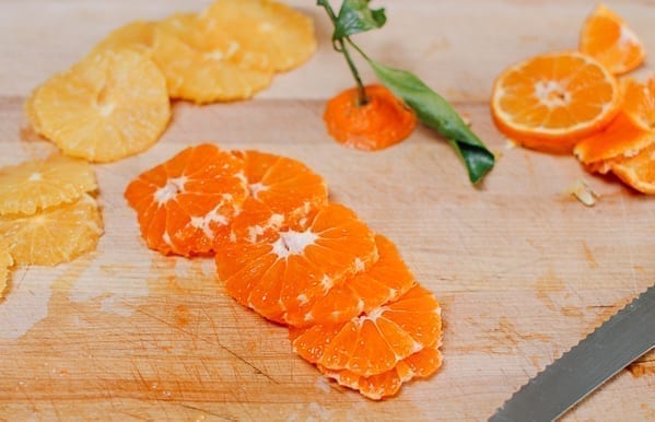 Supremes of mandarin orange and navel orange, thewoksoflife.com