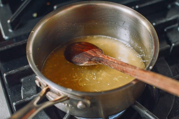 Making orange syrup, thewoksoflife.com