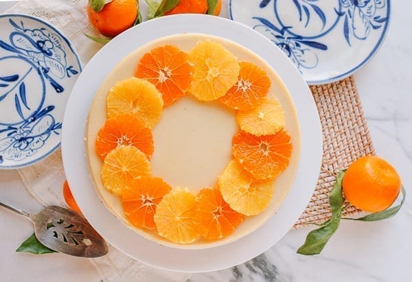 Dairy-free orange cheesecake, thewoksoflife.com