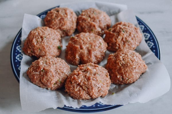 8 Raw Lion's Head Meatballs, thewoksoflife.com