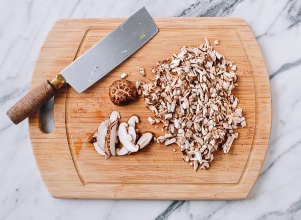 Chopped shiitake mushrooms, thewoksoflife.com