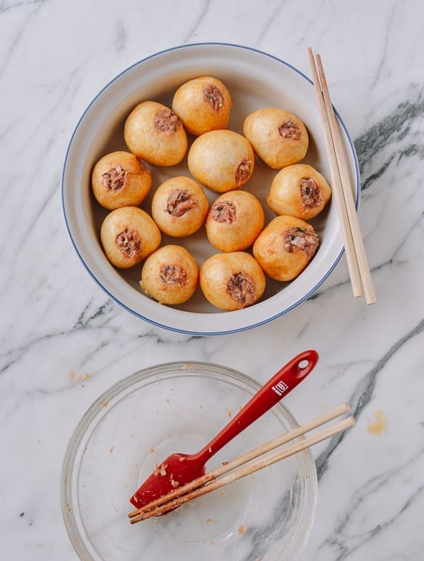 Stuffed fried gluten balls, thewoksoflife.com