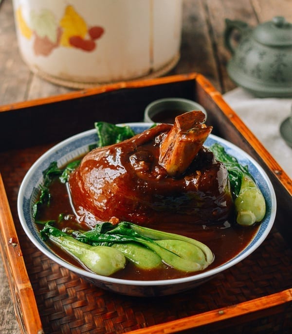 Chinese Red Cooked Pork Shank (Ti Pang), thewoksoflife.com