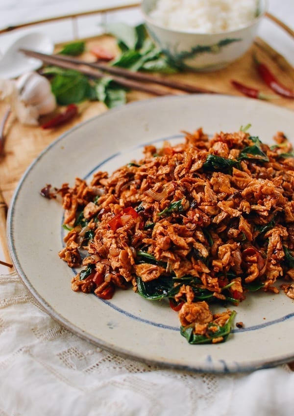 Vegan Thai Basil Stir-fry, thewoksoflife.com