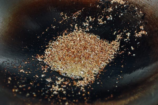 Ginger and sichuan peppercorns in oil, thewoksoflife.com