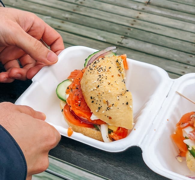 Lox Sandwich from MarKel's Bakehouse in Castine