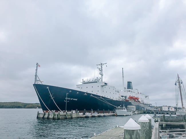 State of Maine ship in Castine boatyard, thewoksoflife.com