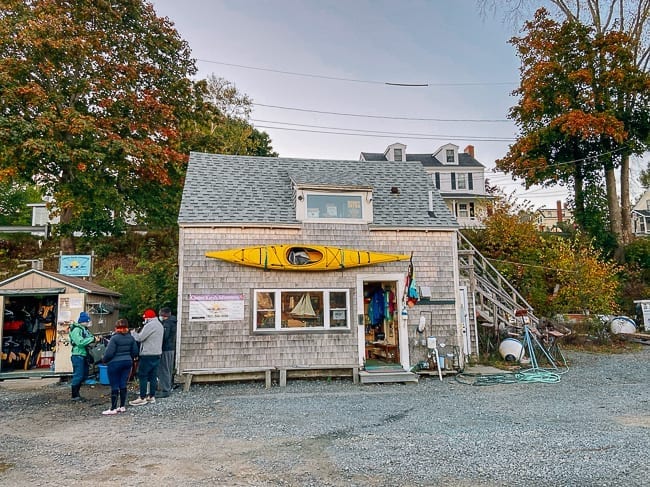 Castine Kayak Adventures office, thewoksoflife.com