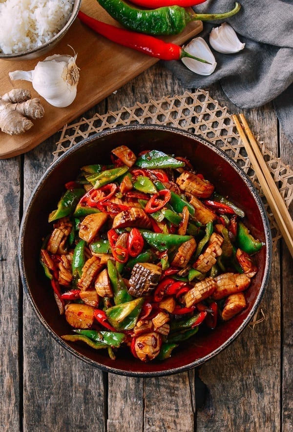 Spicy King Oyster Mushroom Stir-fry, thewoksoflife.com