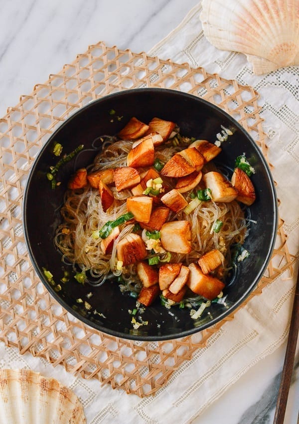 King Oyster Mushrooms with Glass Noodles, thewoksoflife.com