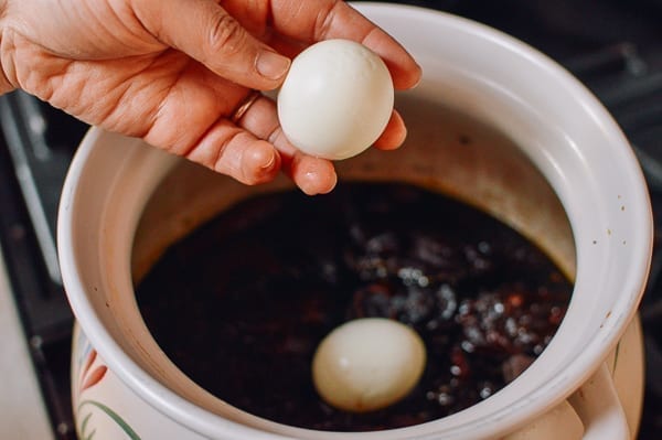 Adding hard boiled eggs, thewoksoflife.com
