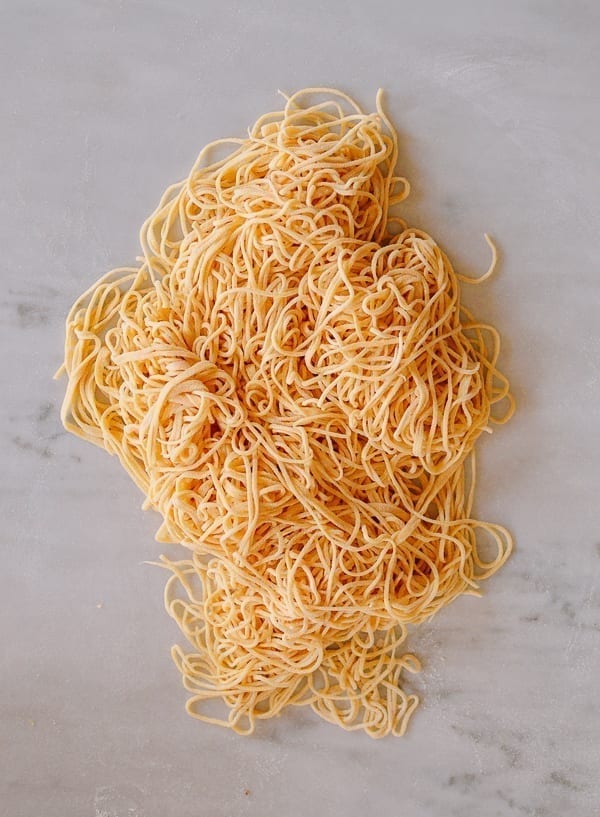 Homemade Thin Chinese Egg Noodles, thewoksoflife.com